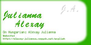 julianna alexay business card